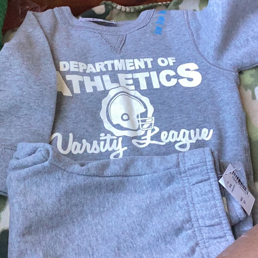 Gray Kids Varsity League Sweatshirt